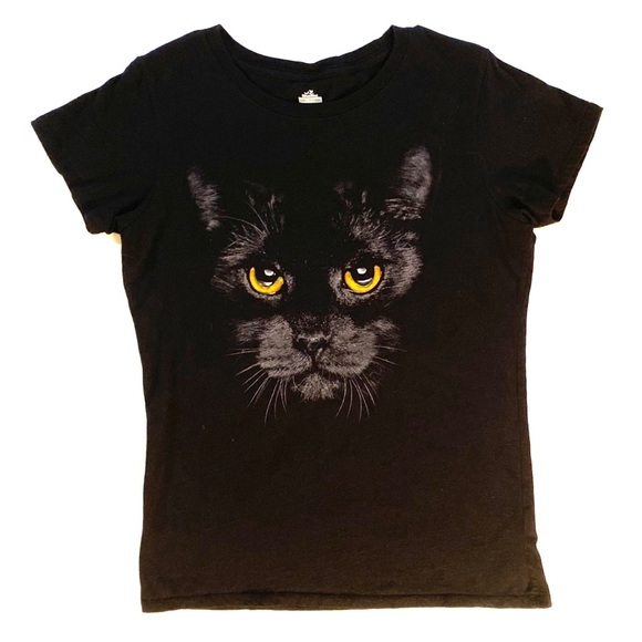 Way to celebrate Halloween black cat graphic Tee - Picture 1 of 7